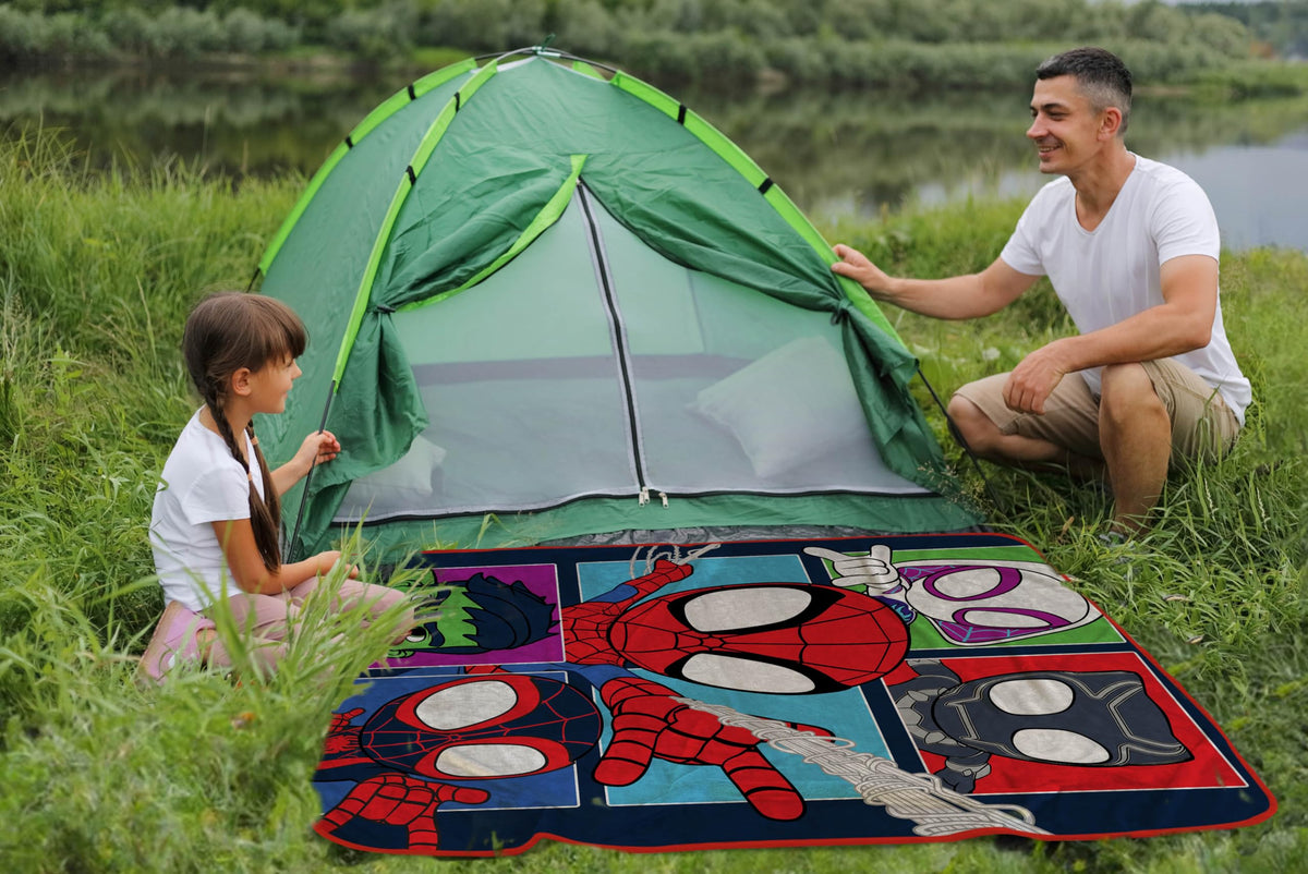 Sunny Side Up Spidey Friends travel blanket 40x50 inch size for kids