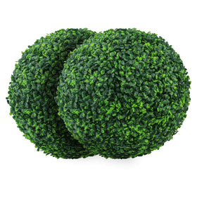 Sunnyglade boxwood ball 19.7 inch front view for elegant outdoor decor.