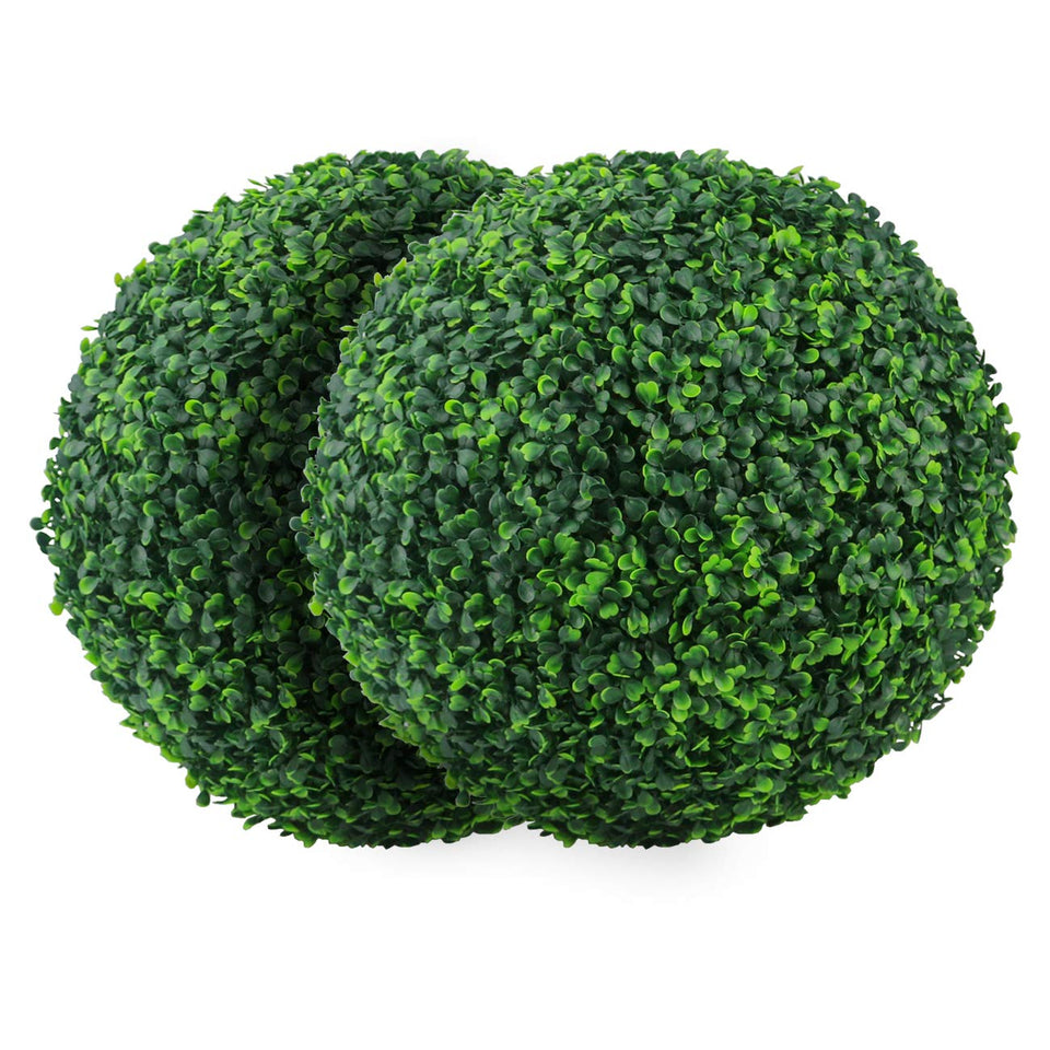 Sunnyglade boxwood ball 19.7 inch front view for elegant outdoor decor.