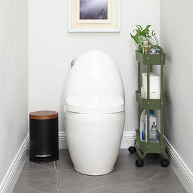 SunnyPoint Slim Rolling Cart in kitchen adds flexible storage for essentials