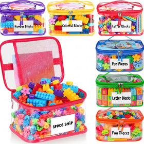 SUNPROUND 6-pack clear toy storage bags offer quick organization and easy access