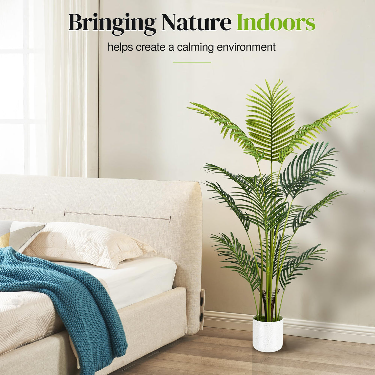 Suntee 4ft Areca palm with adjustable branches for flexible styling indoors.