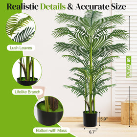 Suntee palm leaves detail shows lifelike texture for tropical ambiance.