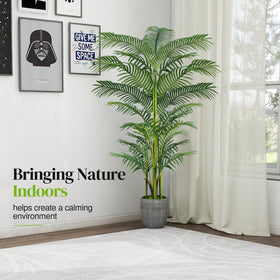 Suntee palm tree setup idea for living rooms and entryways.