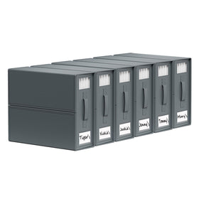 SUOCO SheetCube 6-pack bedding organizers keep sheets neatly grouped for quick retrieval.