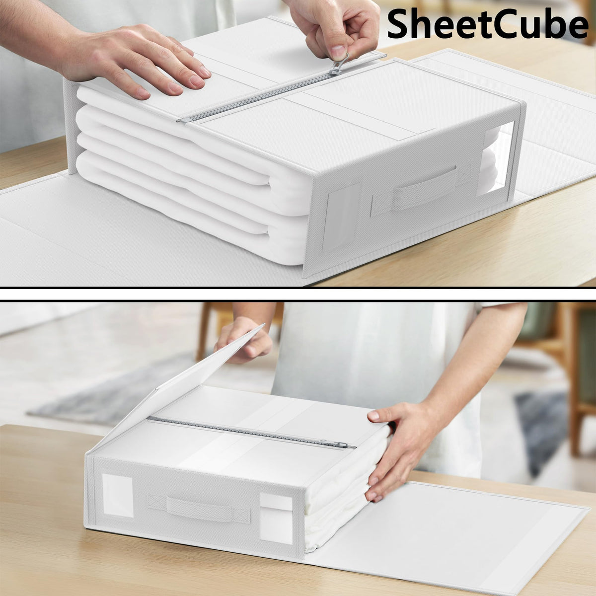 SUOCO SheetCube compact design maximizes closet space