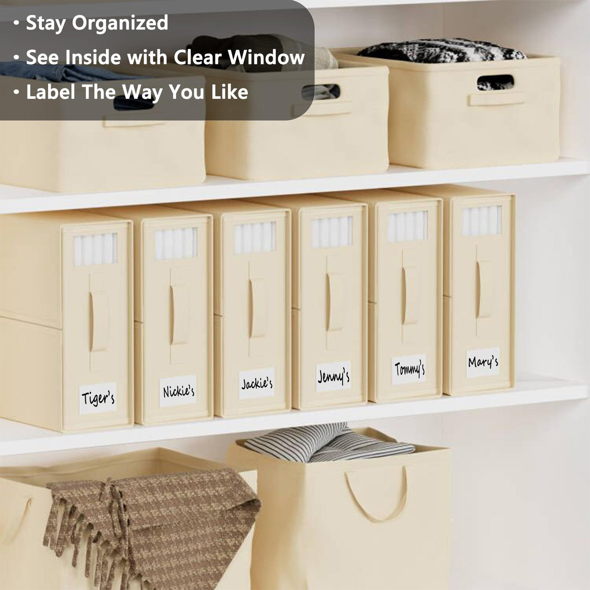 SUOCO SheetCube with labeled window for quick linen identification