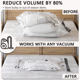 SUOCO vacuum bags showing a double zip seal for secure air expulsion.
