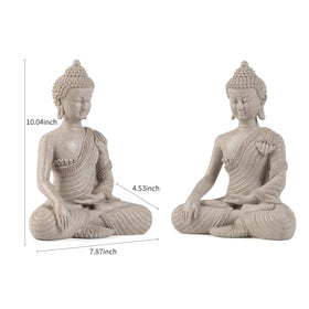 Suoedd Buddha Statue with glass inlays catching sunlight