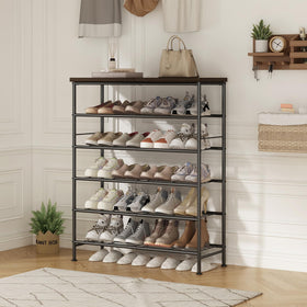 SUOERNUO shoe rack displayed in closet for clutter control