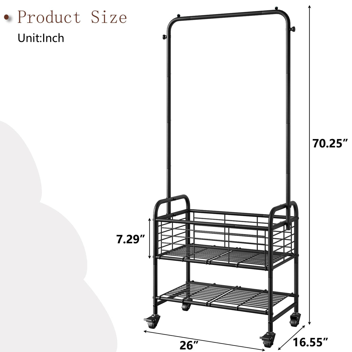 SUOERNUO durable round-pipe frame supports heavy loads