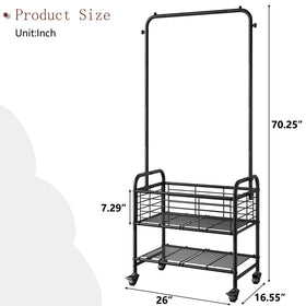 SUOERNUO durable round-pipe frame supports heavy loads