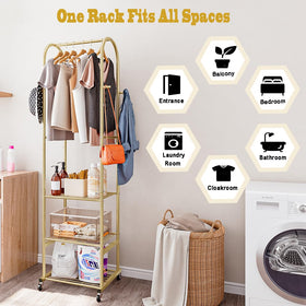SUOERNUO small-space wardrobe fits compact bedrooms.