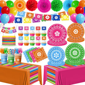 SUOQUJE fiesta banner adds festive flair to any Cinco de Mayo table setup.