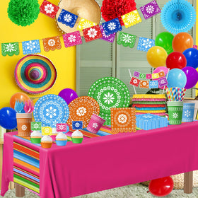 SUOQUJE paper pom-poms add buoyant color to party ambience for photo moments.