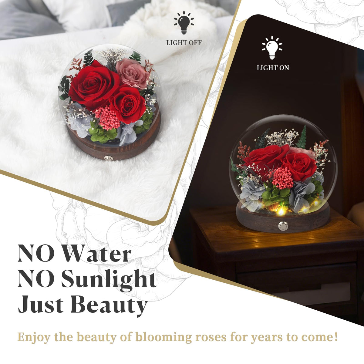 SUOSIHUALI gift box-ready presentation and blank card included