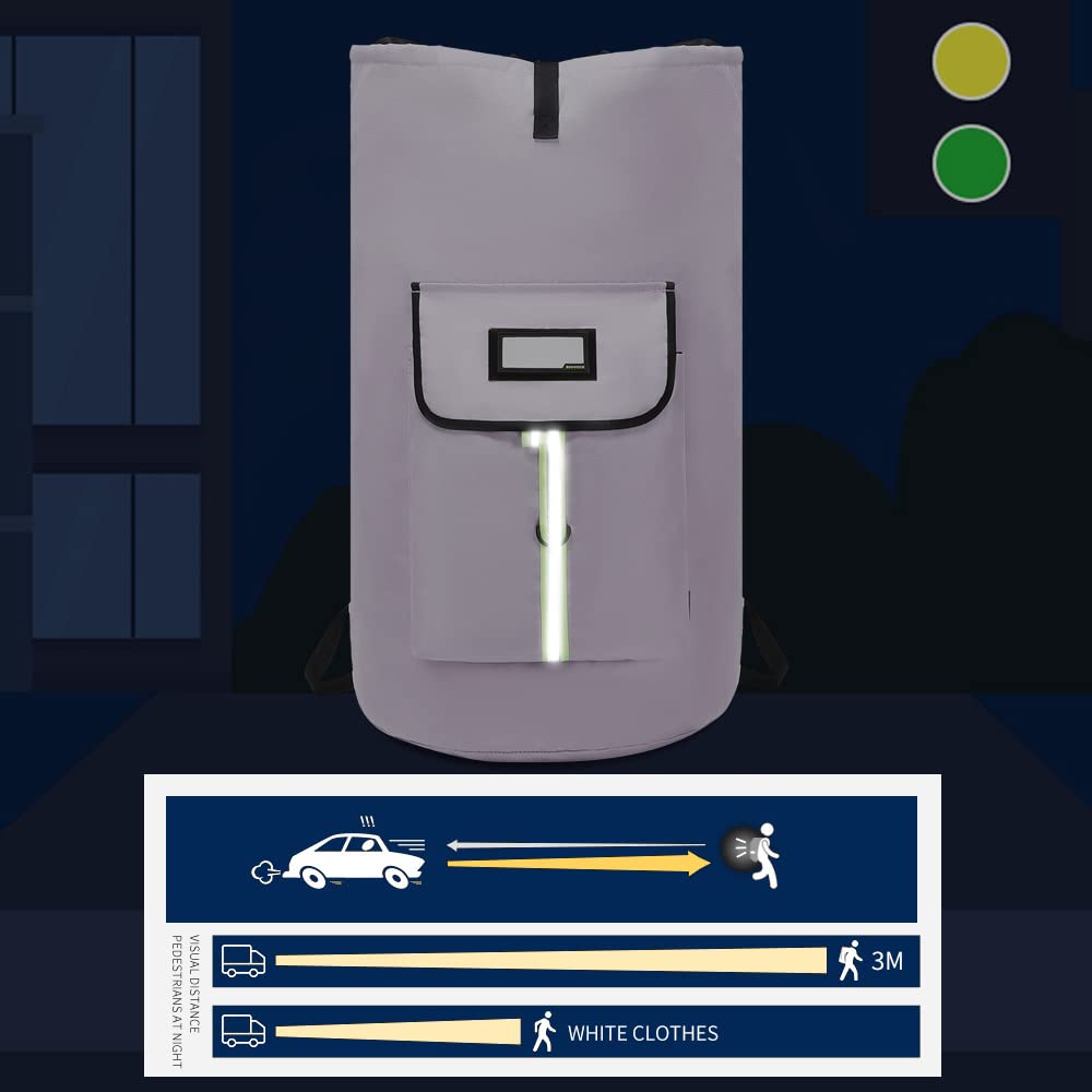SUOVOCK pack includes reflective strip for safety in low light.
