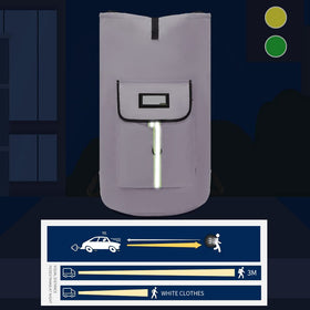 SUOVOCK pack includes reflective strip for safety in low light.