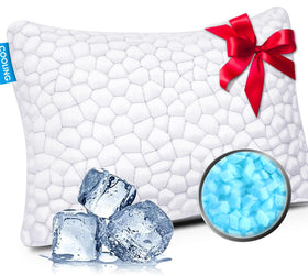Supa Modern cooling bed pillow adjustable loft closeup for customizable support.