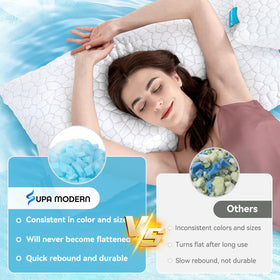 Supa Modern dual-side design pillow for ergonomic neck alignment