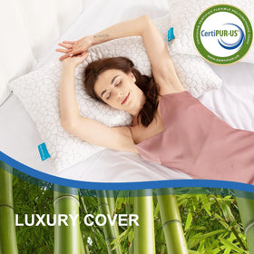 Supa Modern queen-size pillow pair offers luxury cooling for couples.