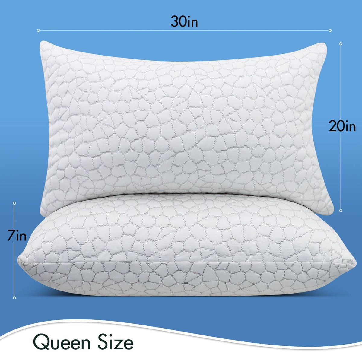 Supa Modern set includes two pillows with washable covers.