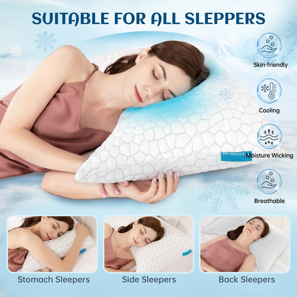 SUPA MODERN adjustable loft pillow for customizable neck support