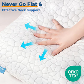 SUPA MODERN cooling pillow compressed for shipping and easy recovery