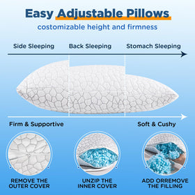 SUPA MODERN king size pillow adapts to all sleep styles.