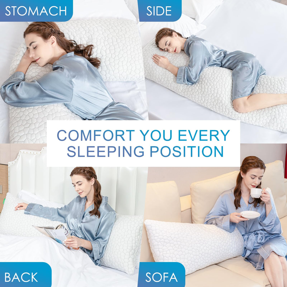 SUPA MODERN luxury pillowcase breathable cover helps keep skin dry overnight