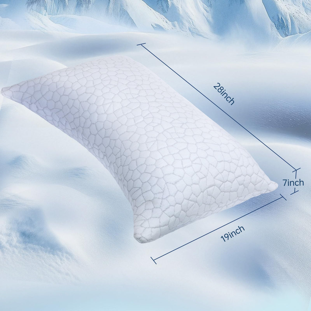 SUPA MODERN shredded memory foam pillow with cooling cover for breathable comfort