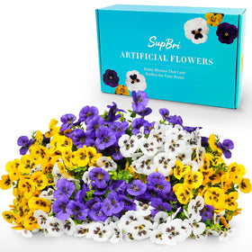 SupBri white pansy bundle offers fresh contrast in window boxes with low maintenance