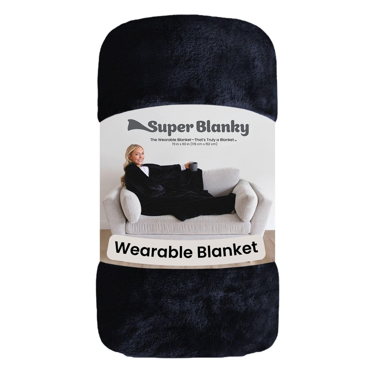 Super Blanky comes in dark black for versatile home style.