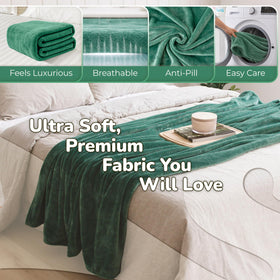 Super Blanky forest green gift for Mother's Day offering cozy care.
