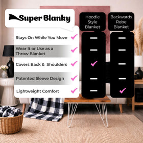 Super Blanky wearable blanket suits chilly dorm mornings