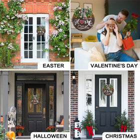 Super Holiday front door decor suitable for indoor or outdoor display