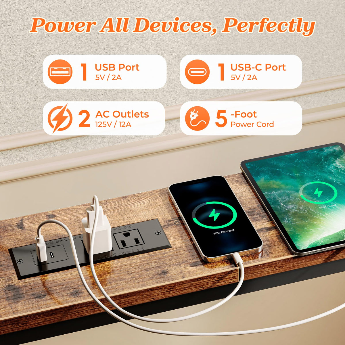 SUPERJARE anti-tip kit enhances wall safety in busy living rooms.