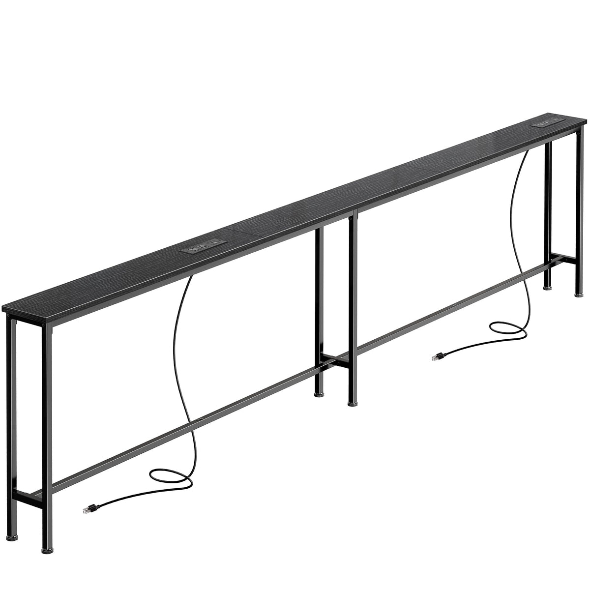 SUPERJARE 102-inch sofa table with outlets and USB-C for easy charging