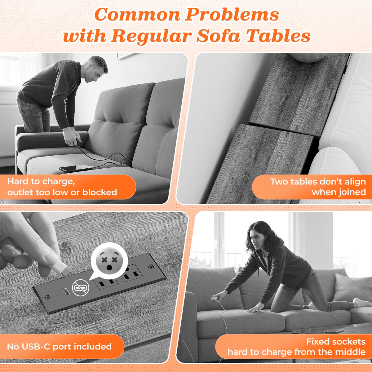 SUPERJARE single-piece construction prevents wobble for stable daily use.