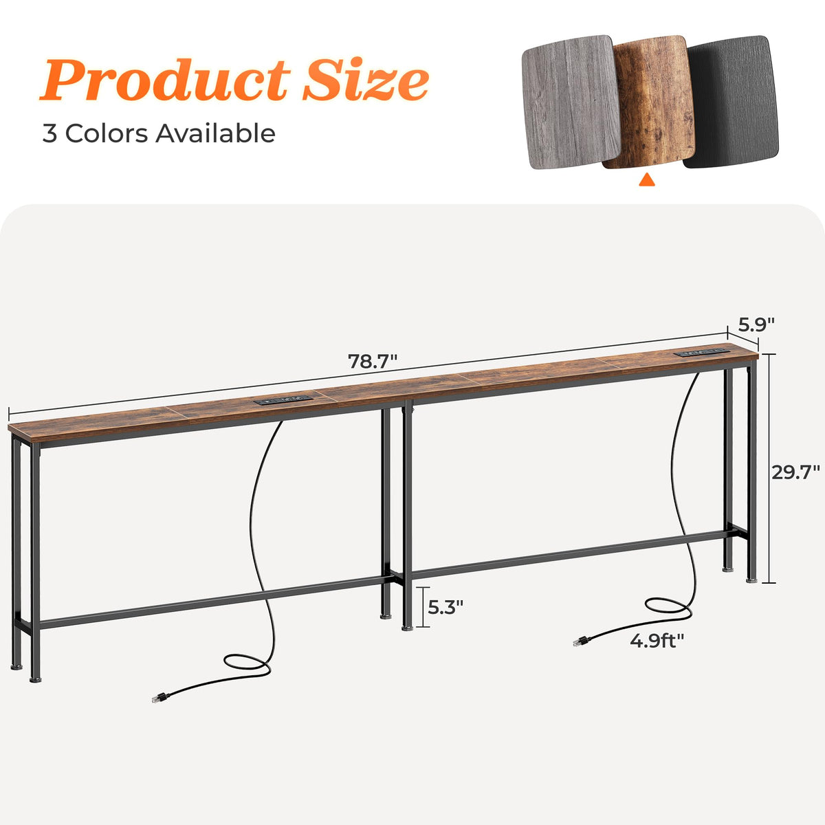 SUPERJARE behind sofa table blends with room layout