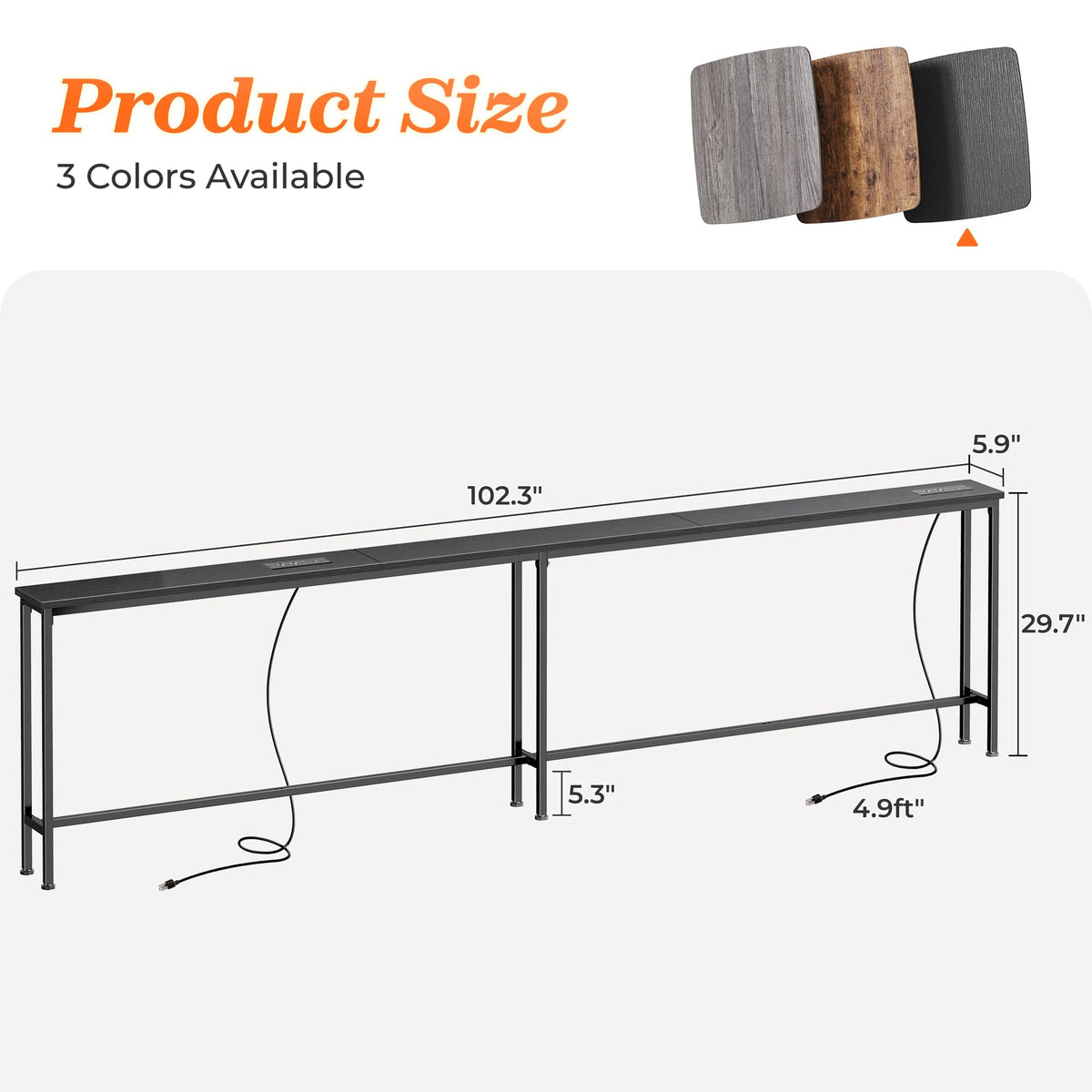 SUPERJARE adjustable feet keep the table level on uneven floors