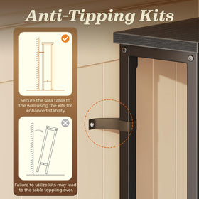 SUPERJARE entryway or hallway use keeps a compact surface with accessible outlets.