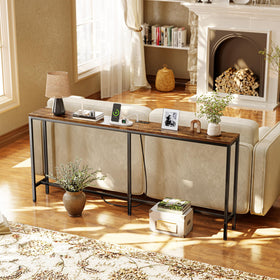 SuperJARE rustic brown finish adds warm texture to rooms.