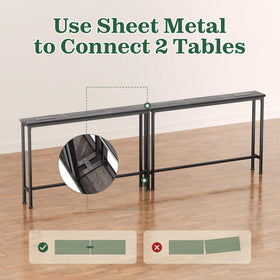 SuperJARE skinny entryway table as a durable, multi-use surface.