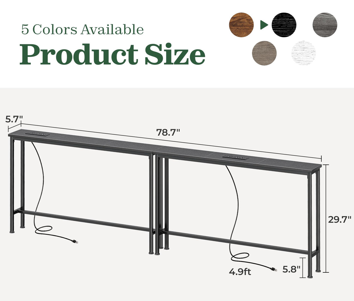 Superjare skinny-entryway-table fits narrow hallways with style.