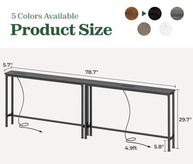Superjare skinny-entryway-table fits narrow hallways with style.