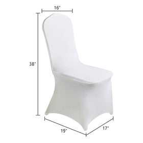 SuperO wrinkle-resistant white chair cover ideal for hotel banquets