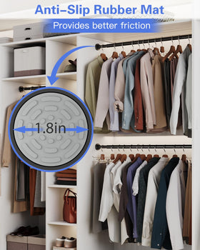 Supforce 66 lbs capacity offers strong garment support for coats and clothing.