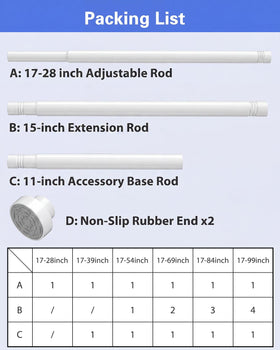 Supforce bathroom and laundry rod for quick updates
