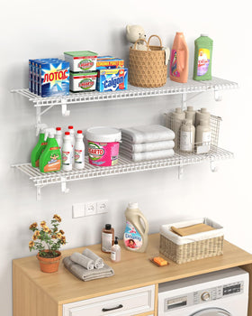 Supforce hanging rod closet assembly demonstrating space-saving organization.